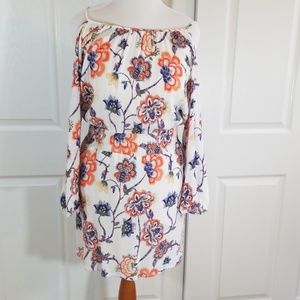 Boston proper cold shoulder crepe dress